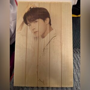 BTS V J-Hope Wooden Portrait Plaque